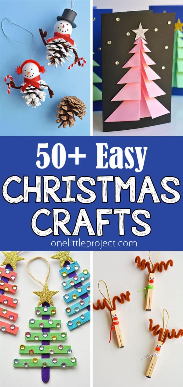 christmas decoration ideas easy to make Easy Christmas Crafts 50+ Easy Christmas Craft Ideas