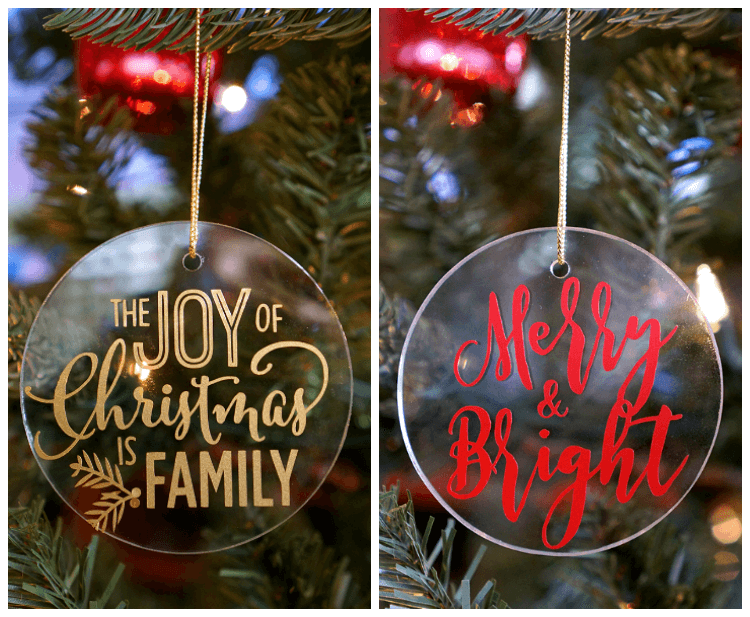 christmas ornament ideas cricut 16+ Easy Cricut Christmas Ornaments Projects * Color Me Crafty