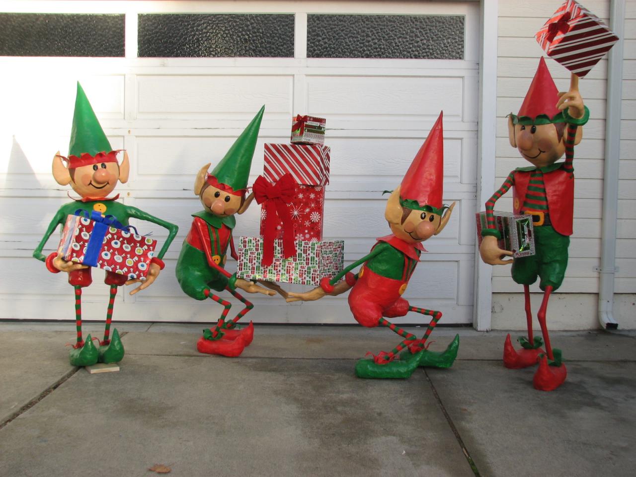 elf christmas decorations outdoor Santa's Elves Yard Display 7 Steps (with Pictures)