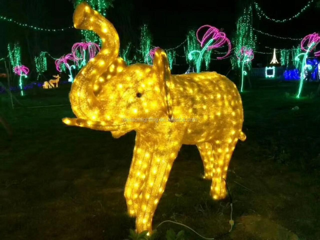 elephant christmas outdoor decorations Christmas Lighted Elephant For Outdoor Decoration Buy Outdoor Light