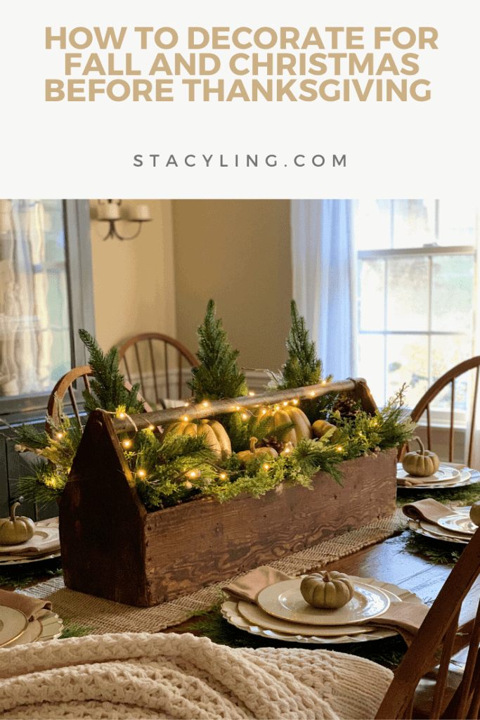 christmas decor before thanksgiving How to Decorate for Fall and Christmas Before Thanksgiving Bricks 'n