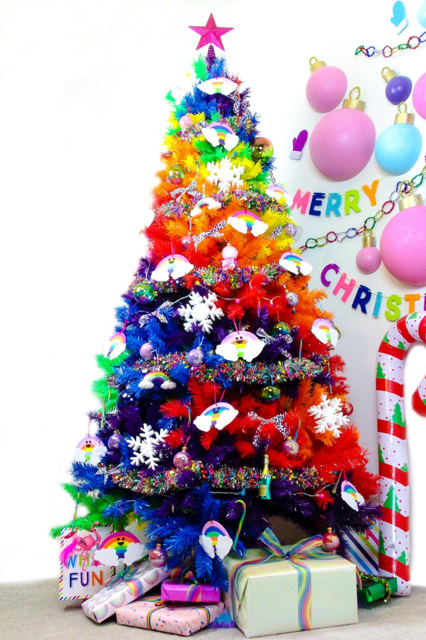 rainbow christmas tree decor Southern Blue Celebrations RAINBOW CHRISTMAS IDEAS & INSPIRATIONS