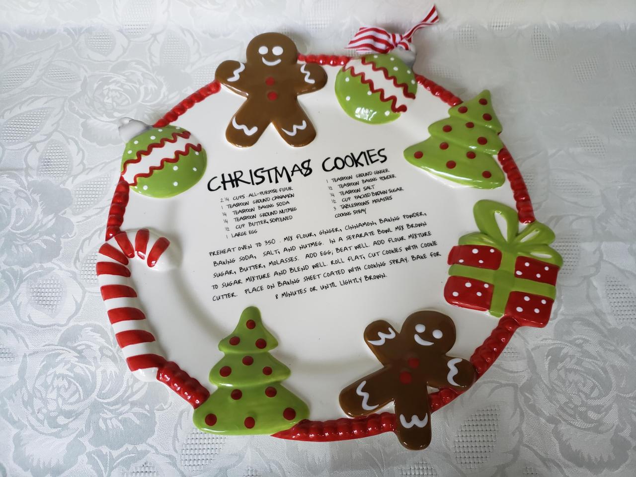 mud pie christmas decor Mud Pie Christmas Cookie Serving Plate Aunt Gladys' Attic