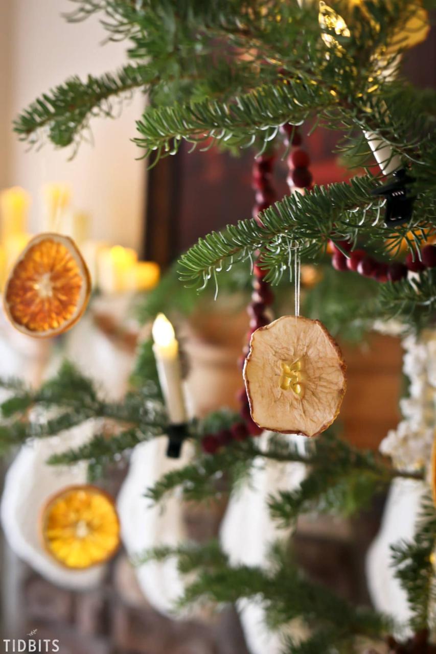 natural decor christmas tree Natural Christmas Decorations Tidbits