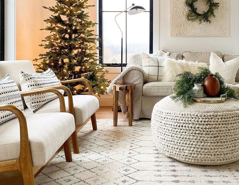 neutral color christmas decor 25 Neutral Christmas Decor Ideas & Inspiration