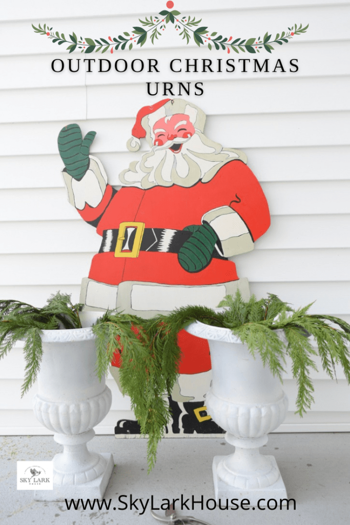 christmas decorations for outdoor urns Outdoor Christmas Urns Sky Lark House