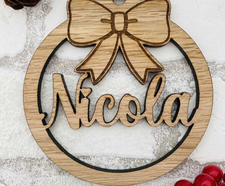 christmas decoration ideas name Personalised Christmas Name Decoration