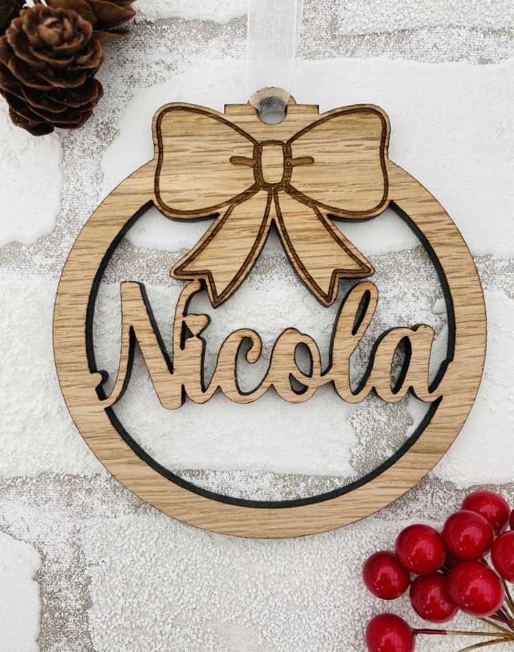 christmas decoration ideas name Personalised Christmas Name Decoration