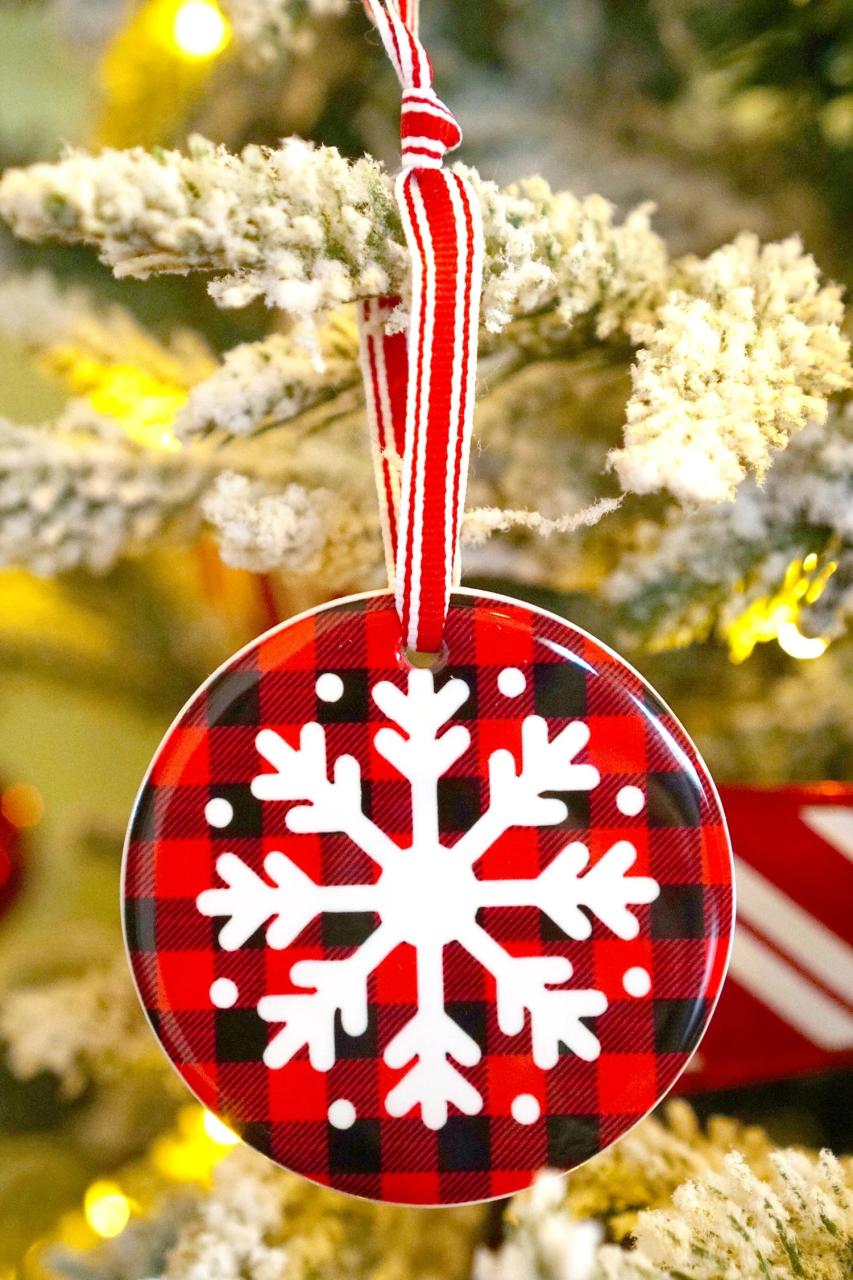 christmas ornament ideas cricut Personalized Christmas Ornaments with Cricut Infusible Ink Happiness