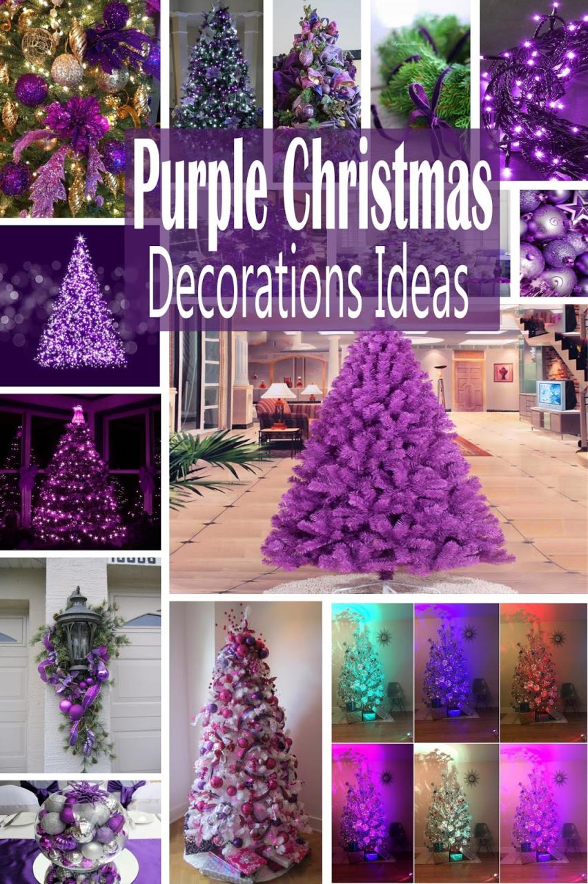 purple christmas decor ideas Purple Christmas Decorations Ideas Holidays Blog For You