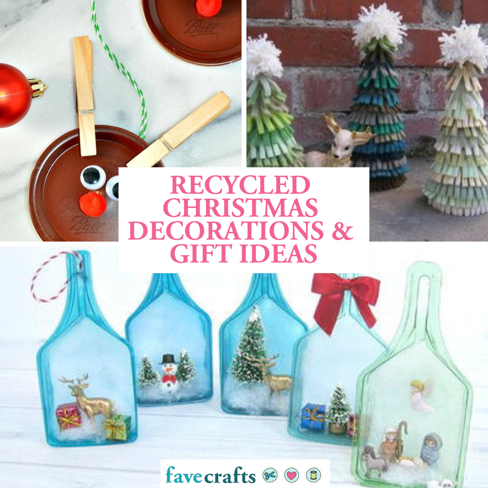 christmas decor ideas recycle Easy Recycled Christmas Decorations / 20 Of The Most Creative DIY And