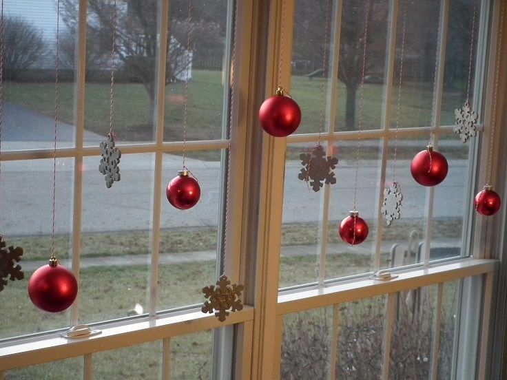 christmas decoration ideas for glass windows 7 Festive Decorations to Hang in Your Windows for the Holidays