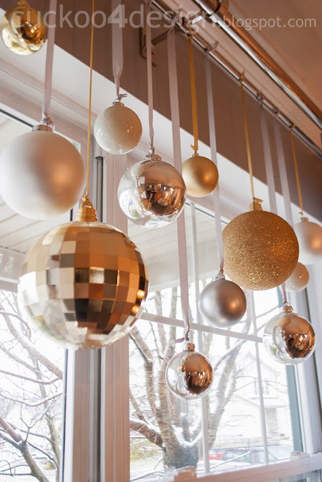 christmas decor ideas hanging 7 Hanging Window Decorations & Ornaments for the Holidays