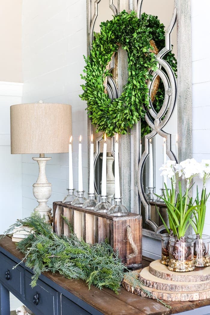 after christmas decor ideas 6 AfterChristmas Winter Foyer Decorating Ideas