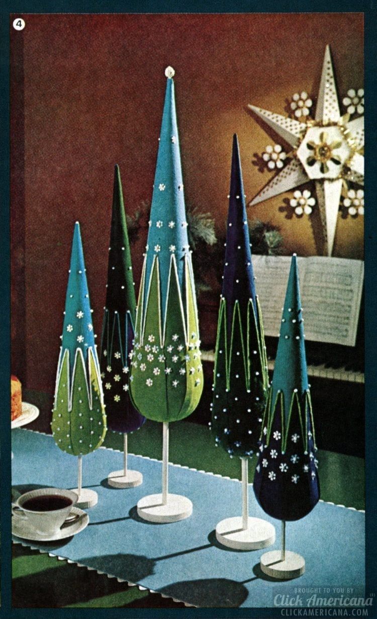 vintage christmas tree decor ideas Have a crafty Christmas! Retro holiday decor you can make with ideas