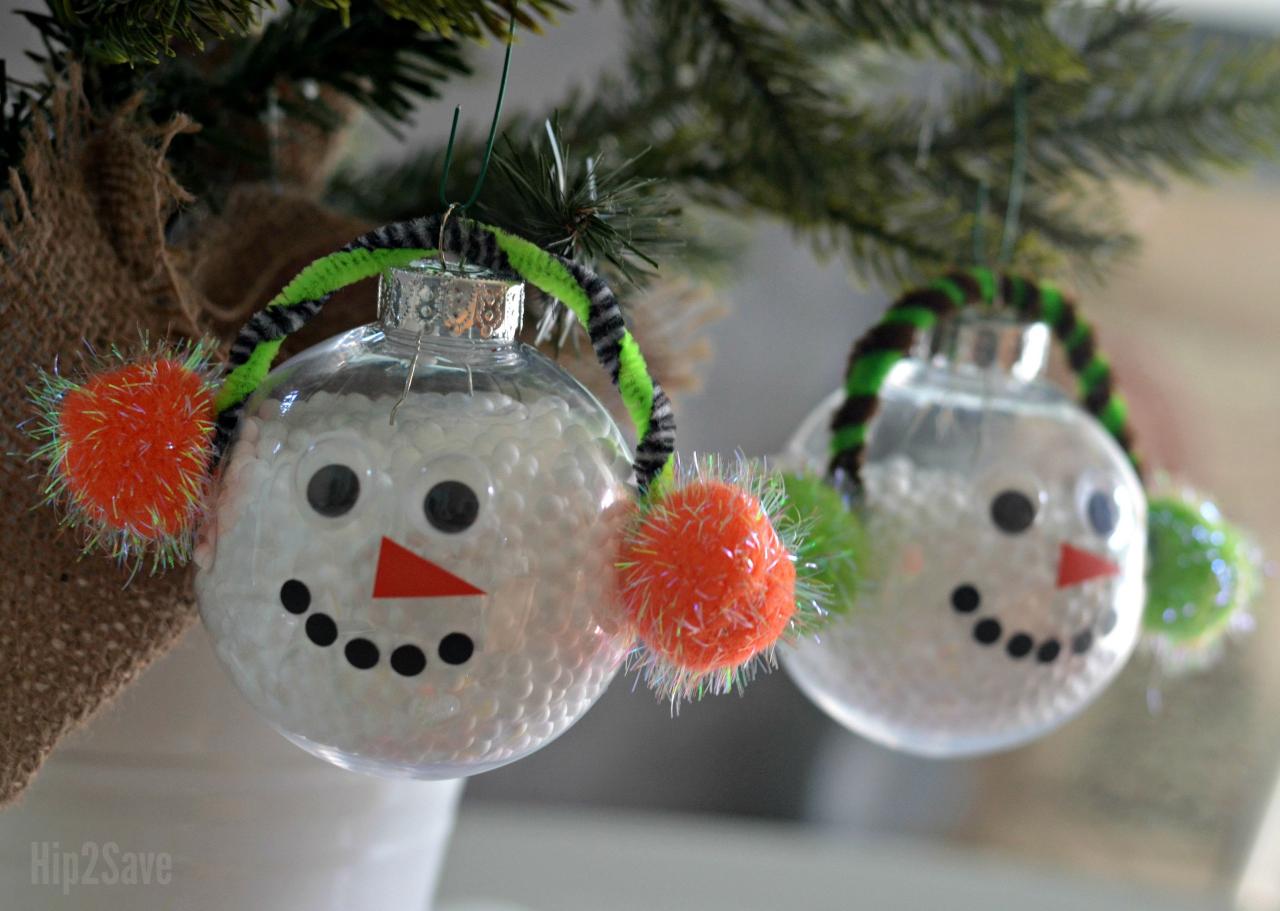 diy christmas balls decor 15 Inspiring Ways to Dress Up Dollar Tree Clear Ball Christmas