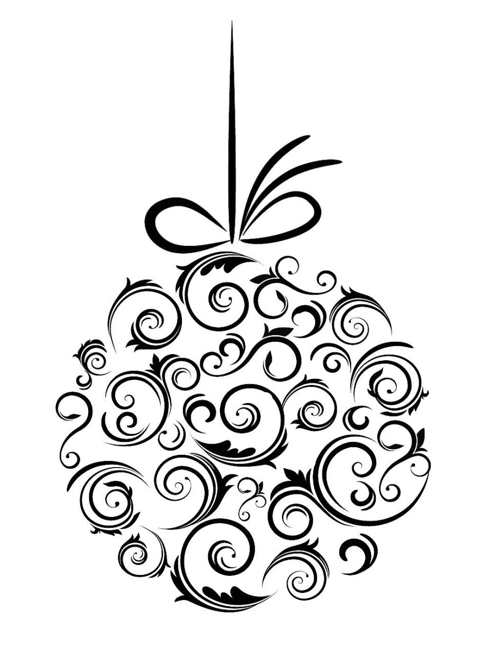 christmas black and white decor Black And White Christmas Ornaments Black and whit christmas