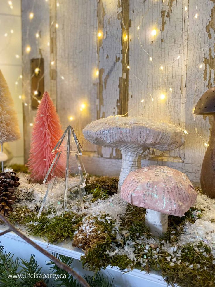 frosted forest christmas decor Woodland Enchanted Forest Christmas Decorating Life is a Party