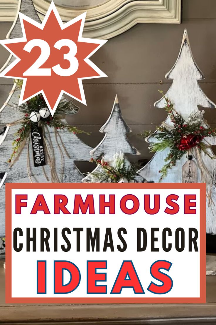 country christmas tree decor 37 Farmhouse Christmas Tree Ideas That'll Put You In The Spirit