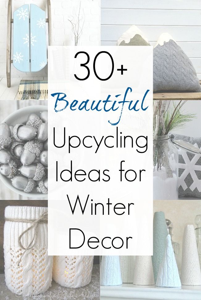 winter home decor not christmas 30+ Upcycling Ideas for NonChristmas Winter Decorations