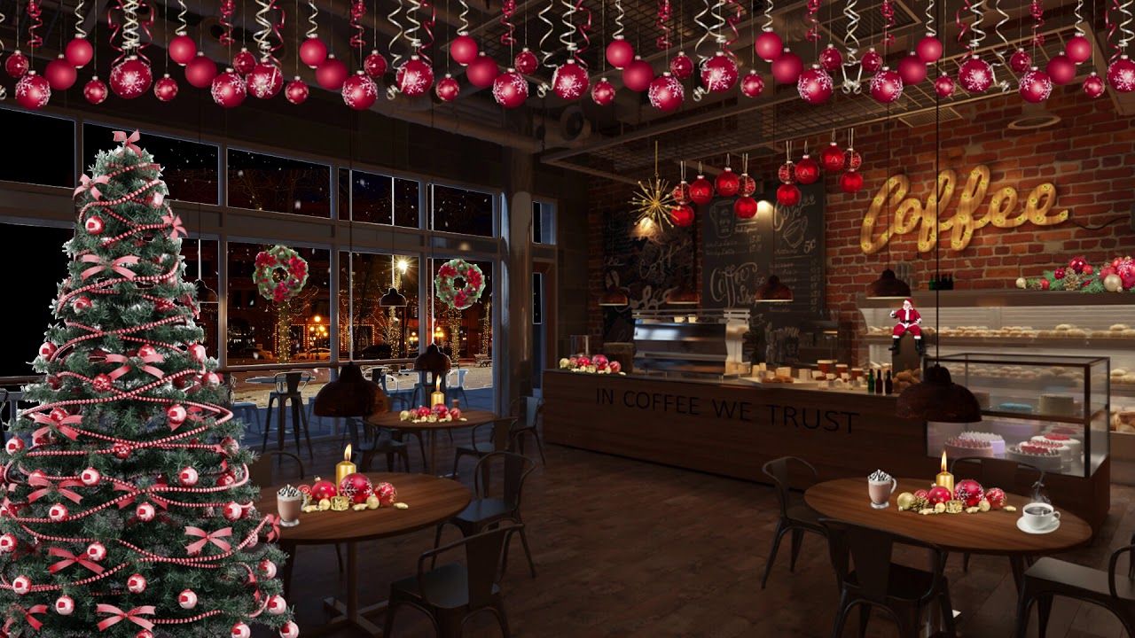 christmas decor for cafe Christmas Decorations Coffee Shop 2021 Christmas Decorations 2021