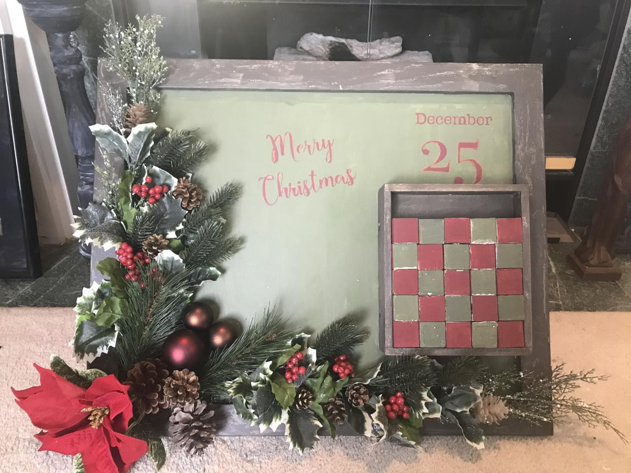 countdown to christmas decor Christmas countdown 4 looks in one piece just turn the cubes to reveal