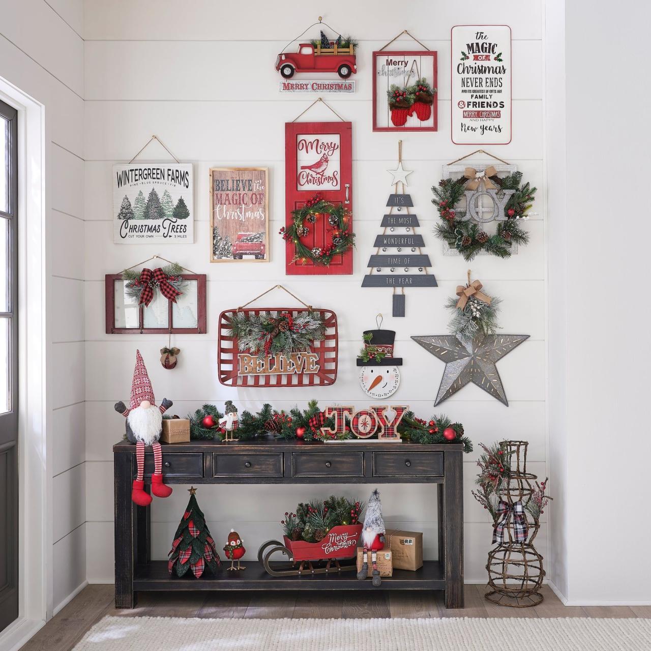 jcpenney christmas decor clearance JCPenney Holiday Home Christmas gallery wall, Christmas decorations