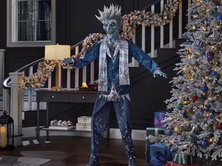 jack frost christmas decor Home Depot's Animatronic Jack Frost Captures the Spookification of