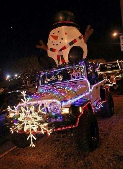 christmas decoration ideas for jeep Jeep decorated for christmas awesome ideas 17 We Otomotive Info