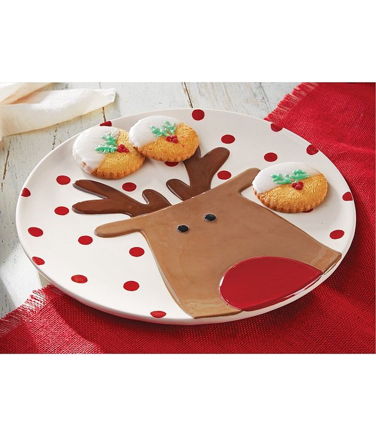 mud pie christmas decor Mud Pie Holiday Reindeer Platter Mud pie, Platters, Sugar cookie