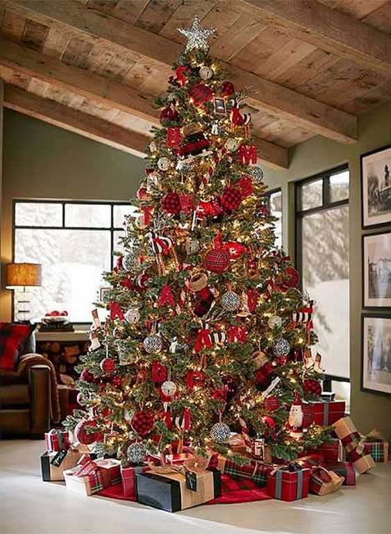 red christmas tree decor ideas 20 Christmas Tree Decoration Ideas To Try This Year Chloe