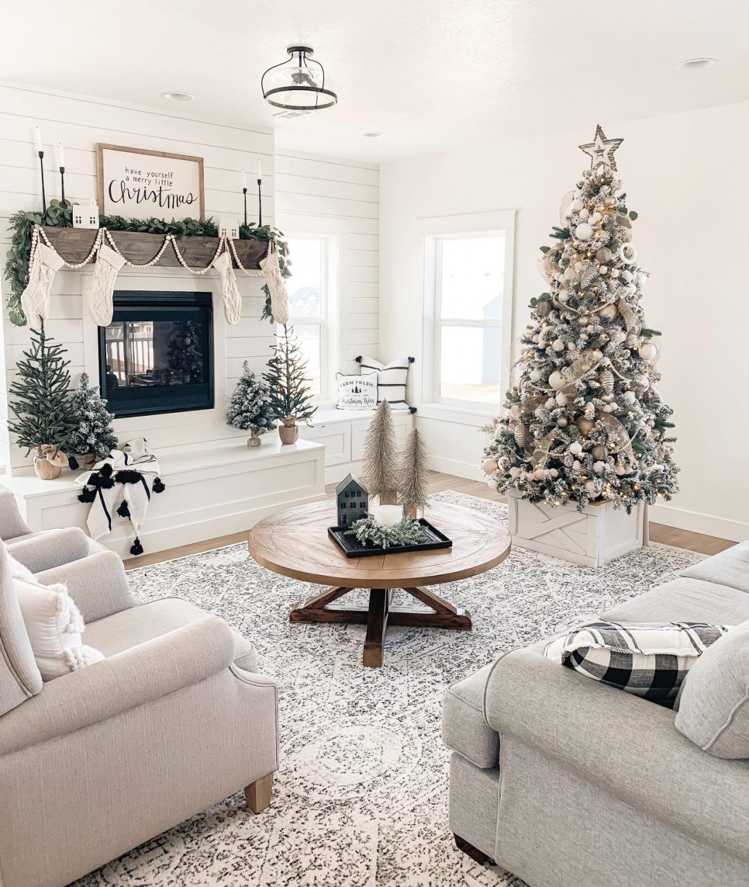 neutral color christmas decor Neutral Christmas Decor Christmas living rooms, Neutral christmas