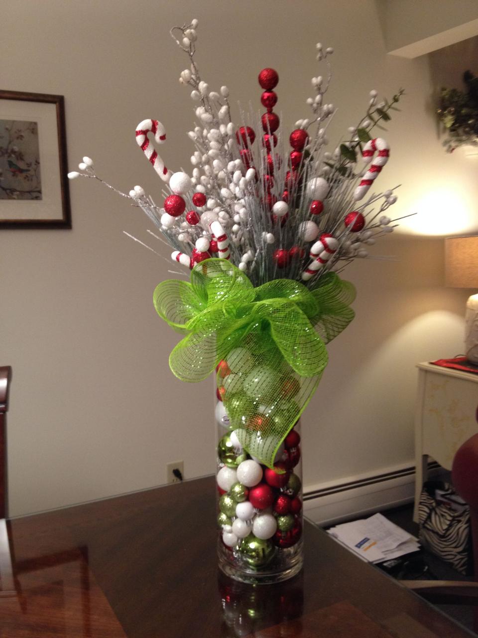 christmas vase decor ideas Pin by Corrine Martin on Original Creations Christmas vases