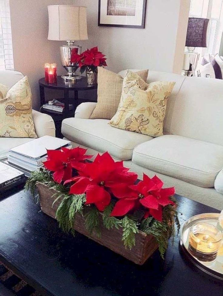 living room coffee table christmas decor Stunning Christmas Coffee Table Decor To Relax In The Living Room