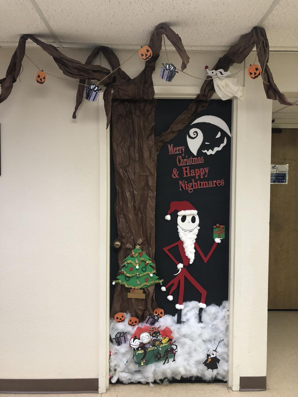 nightmare before christmas classroom decor Nightmare Before Christmas Door Decorations Ideas For Preschoolers