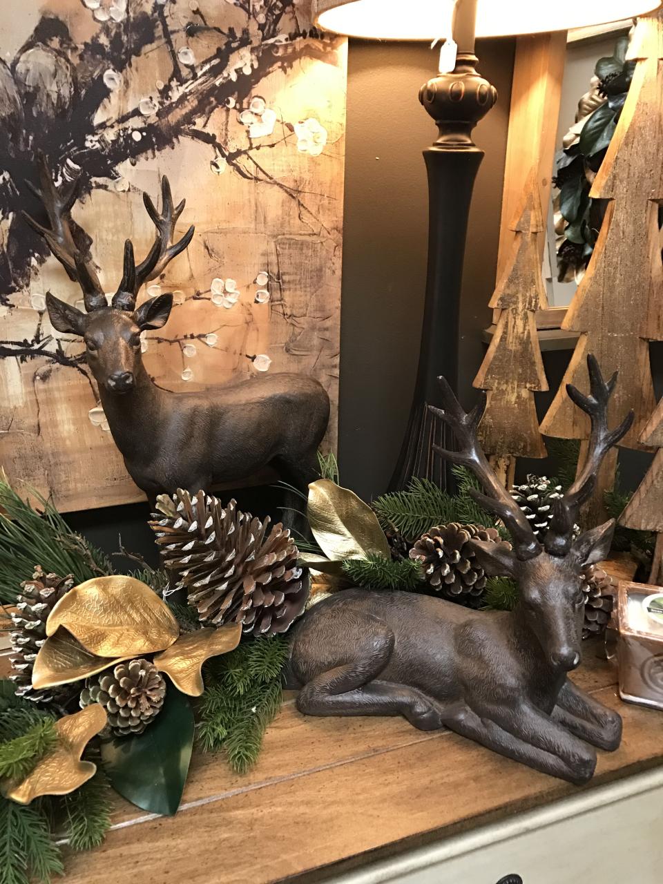 deer mount christmas decor Christmas deer Christmas Christmas decorations rustic