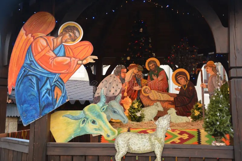 christmas decoration jesus birth Christmas Decoration. the Scene of the Birth of Jesus Christ Editorial