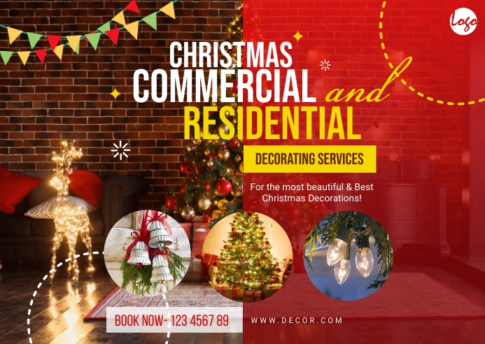 christmas decor by safehaven services llc Copy of Christmas Decoration Service PosterMyWall