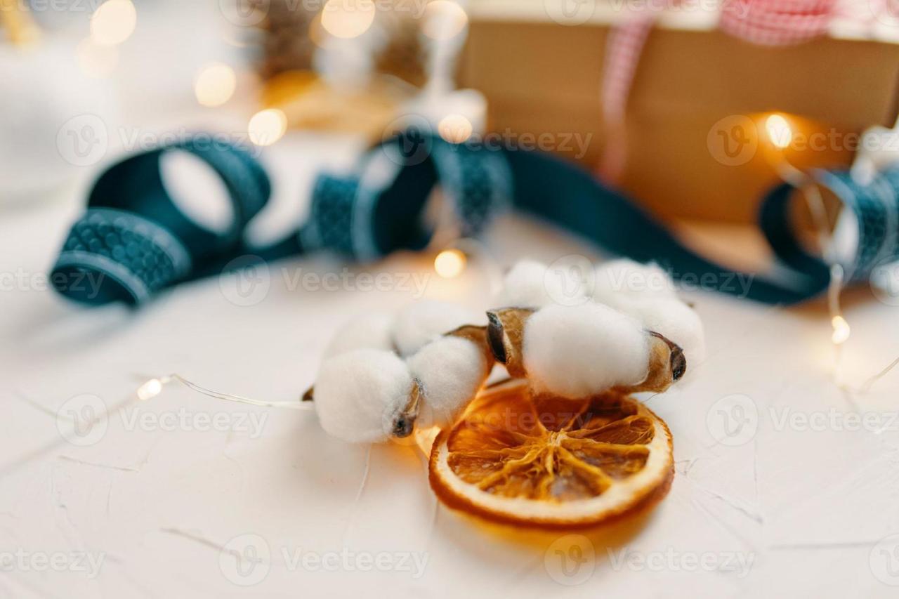 white christmas table decor Christmas decorations on white table. 5025755 Stock Photo at Vecteezy