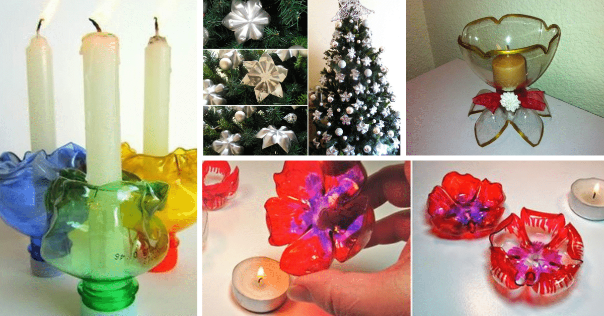 christmas decoration ideas using plastic bottles Christmas Decorations With Plastic Bottles