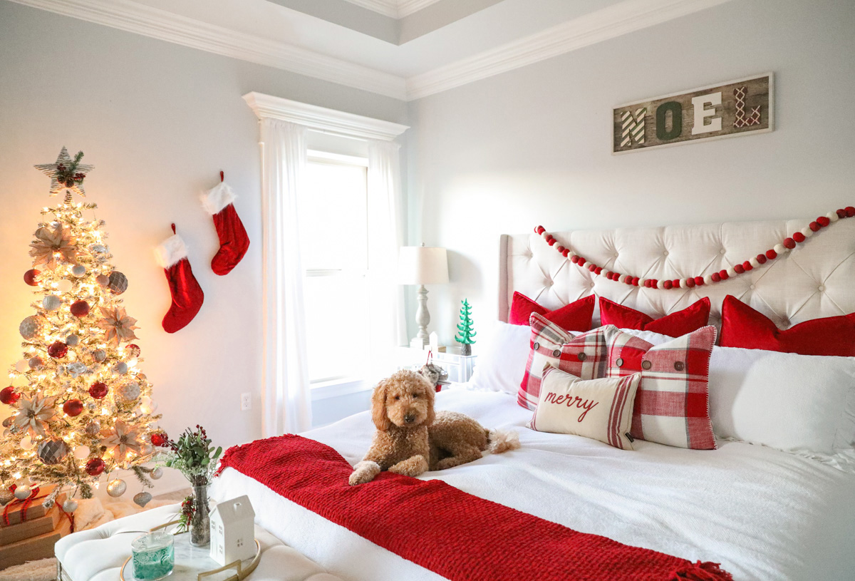 master bedroom christmas decor Cozy Master Bedroom Christmas Decor Tour The Southern Thing