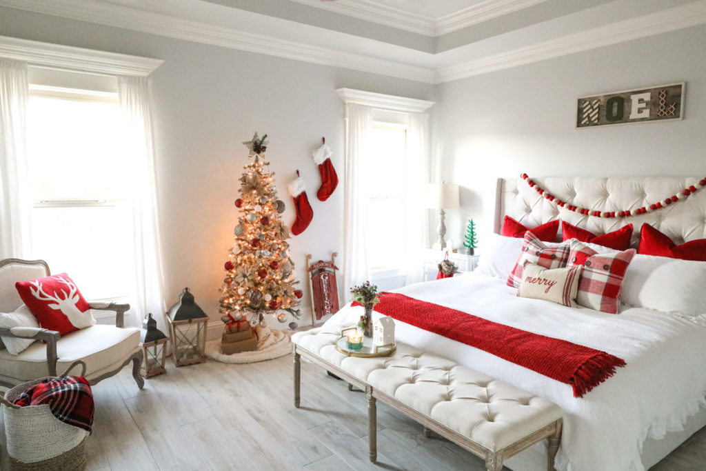 master bedroom christmas decor Cozy Master Bedroom Christmas Decor Tour The Southern Thing