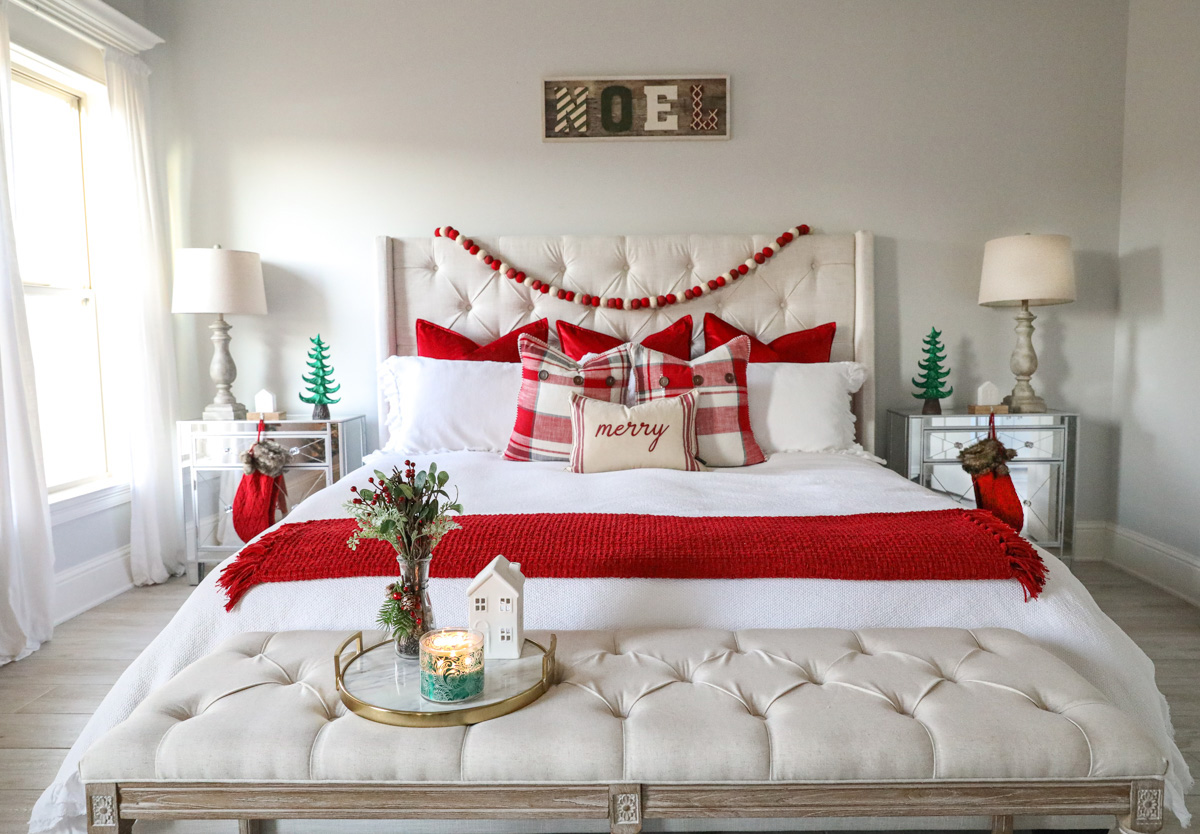 master bedroom christmas decor Cozy Master Bedroom Christmas Decor Tour The Southern Thing