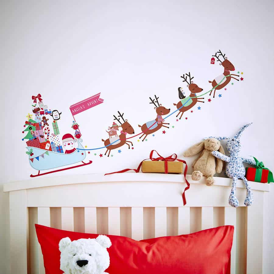 christmas wall decor stickers Christmas Wall Stickers Wall Art Kids