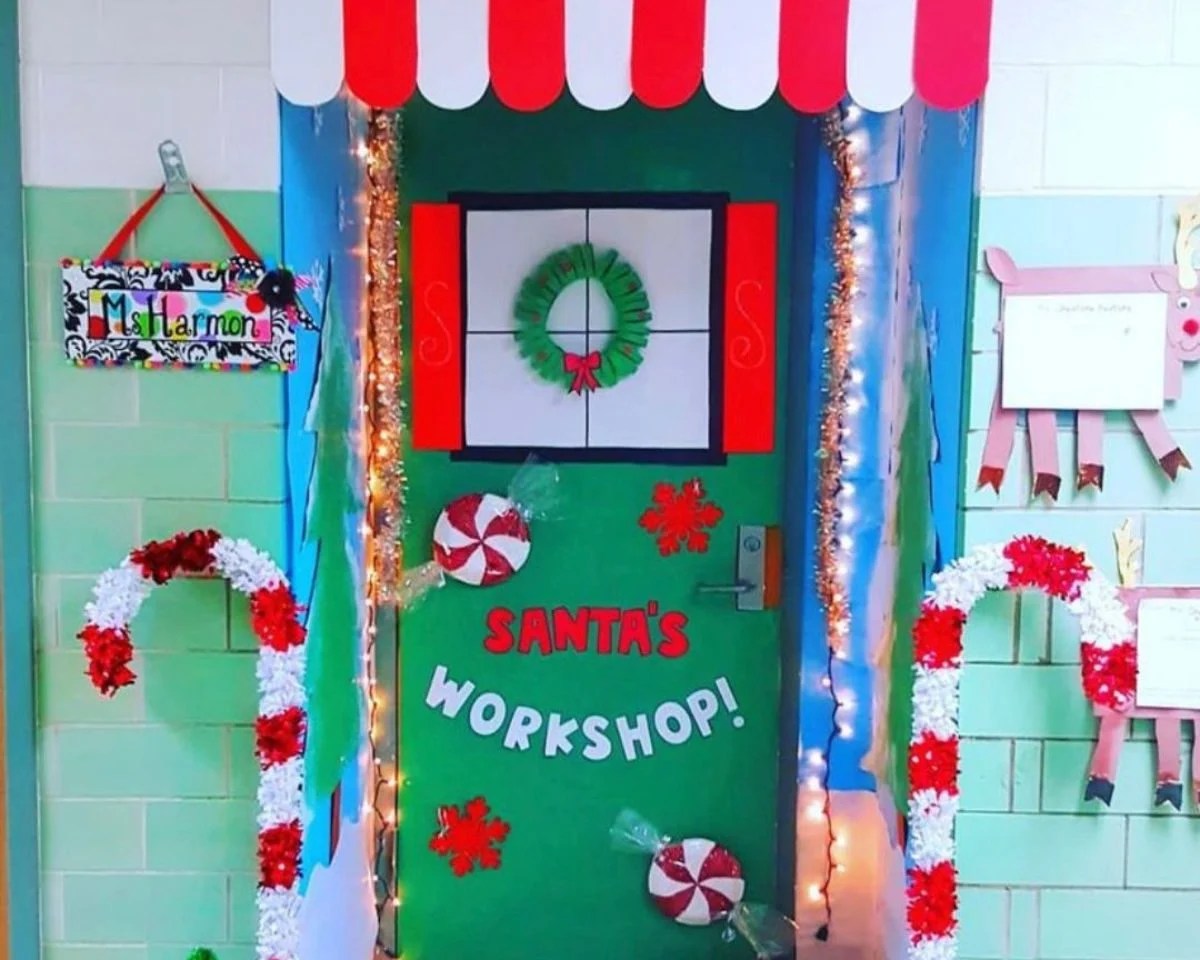 christmas decoration ideas classroom door 101 Creative Christmas Classroom Door Decorations Chaylor & Mads