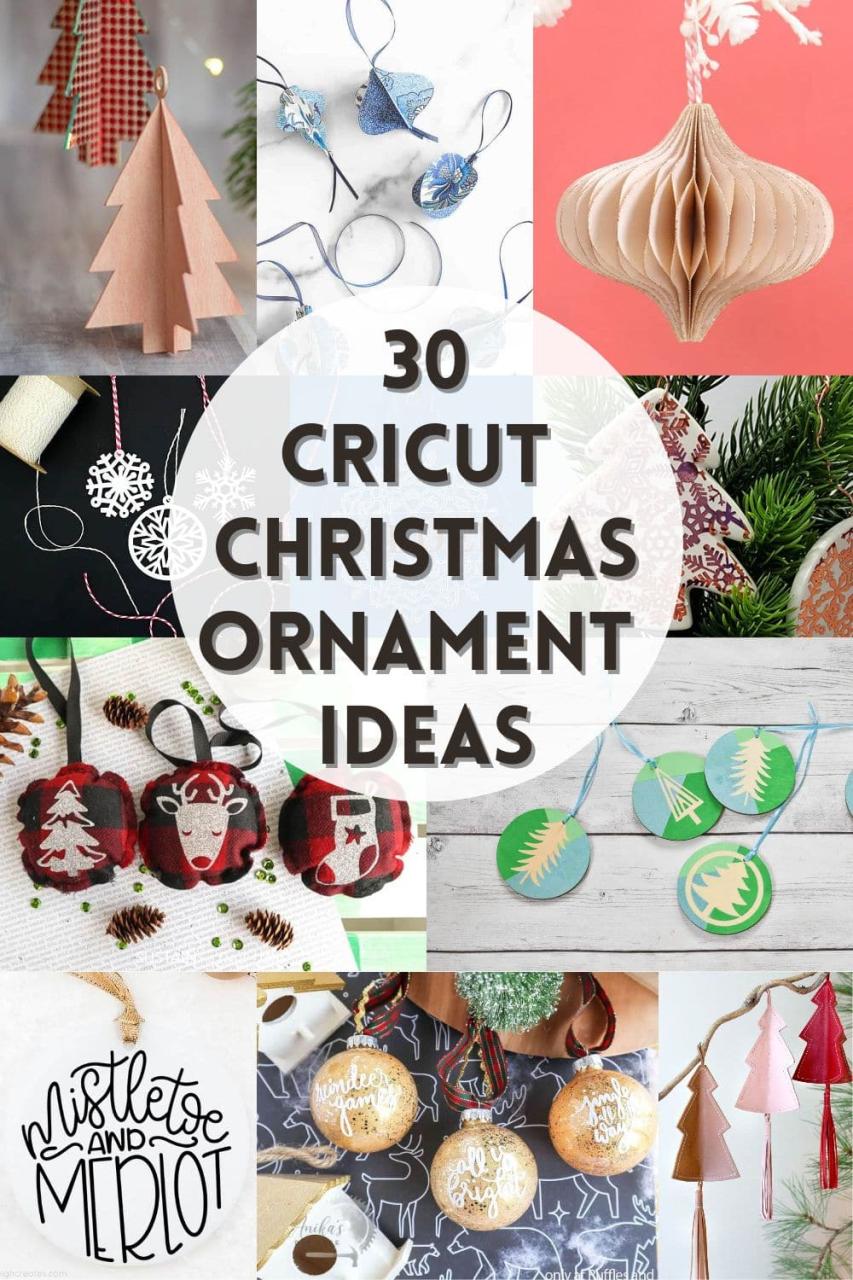 christmas ornament ideas cricut 30 Creative Cricut Christmas Ornaments Anika's DIY Life