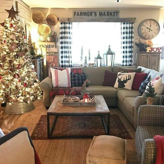 christmas decorating ideas living room 50+ Small Condo Christmas decorating ideas for a cozy and cute