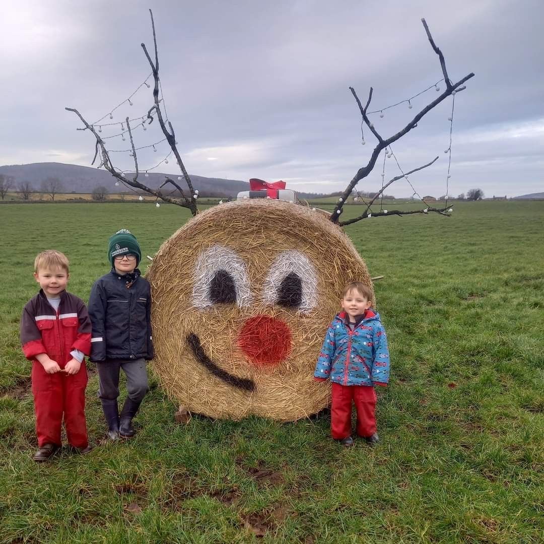 hay bale christmas decor Pin by Becky Gilmer on Christmas decorations Farm christmas