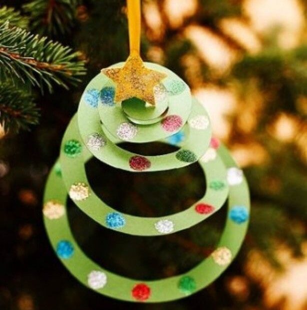 christmas decoration ideas to make with toddlers 50 DIY Paper Christmas Ornaments To Create With The Kids Tonight!