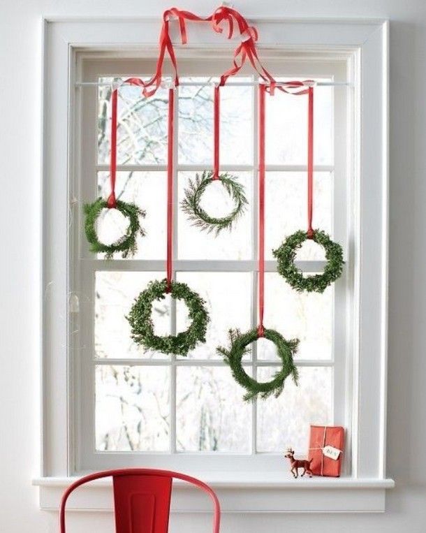 christmas decor with old windows 60 Best Vintage Christmas Window Decoration Inspirational Ideas Page